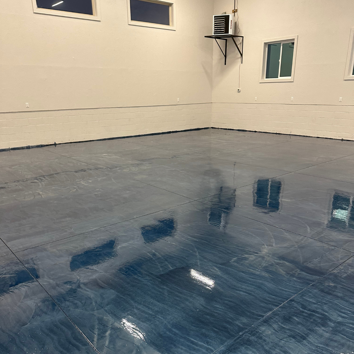 Polished Concrete Garage Floor